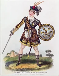 Porträtt av Thomas James Serle (ca 1799-1889) som Rob Roy Macgregor